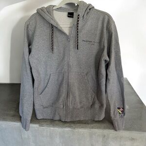 Peloton Grey Full Zip Hooded Sweatshirt Size XS‎